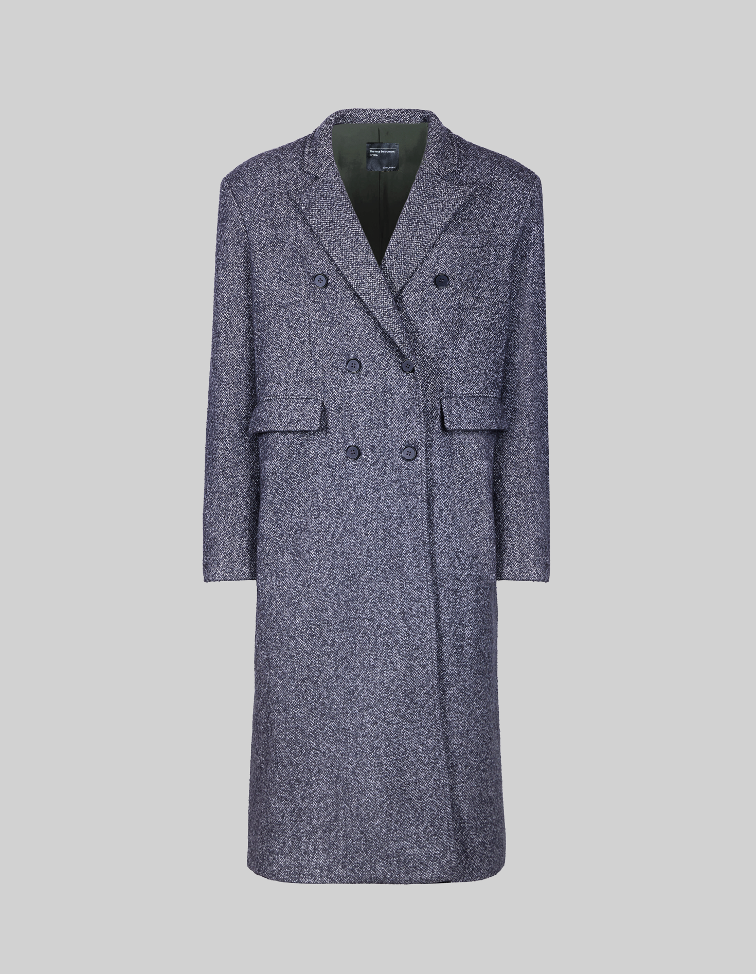 Shades of Stillness: Unisex Trench Coat