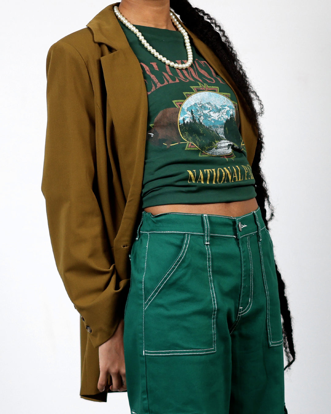 Sweet Olive Double Breasted Blazer
